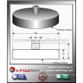 Pot Magnets/Holding Magnets with screw with ISO/CE certificates